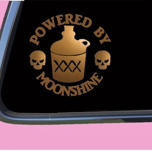 Moonshine Sticker Decal TP 1251 vinyl powered by Shiner still