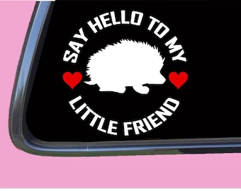 Hedgehog my Little Friend TP 1069 vinyl  Decal Sticker cage