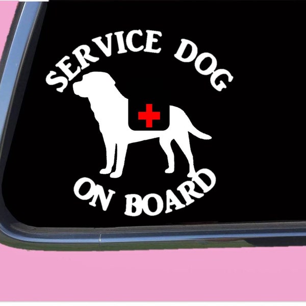 Service Dog Labrador Sticker Decal TP 1363  training vest patch harness