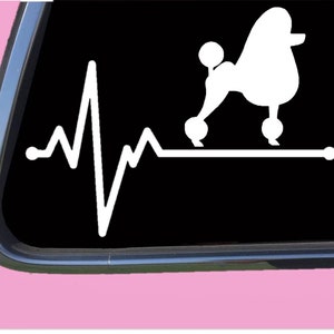 Pudel Lebenslinie TP 207 Vinyl Aufkleber Sticker Spielzeug standard