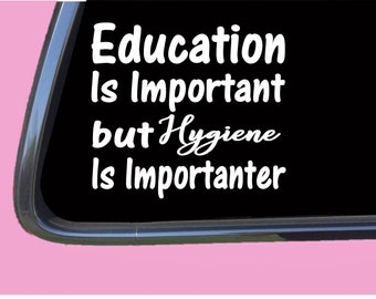 Dental Hygiene Important TP069 vinyl  Decal Sticker teeth tooth hygienist