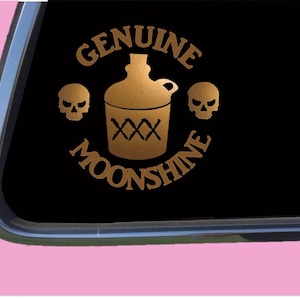 Moonshine Sticker Decal TP 1255 vinyl  Genuine Copper Shiner still