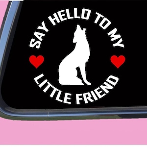 Coyote my Little Friend TP 1125 vinyl  Decal Sticker call hunting decoy