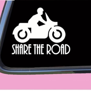 Share the Road Decal Sticker  TP 764 Motorcycle