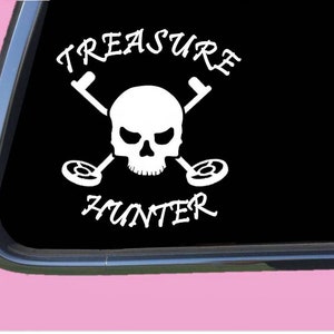 Metal Detector Sticker Treasure Hunter tp 1347  vinyl decal accessories