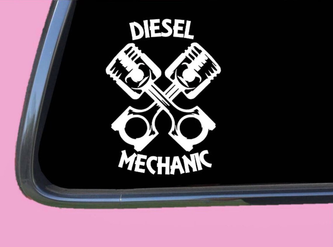 Diesel Mechanic Sticker Decal Tp 1361 6 Inch Truck Pistons | Etsy