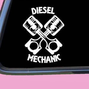 Diesel Mechanic Sticker Decal tp 1361 truck pistons gear chip turbo gift