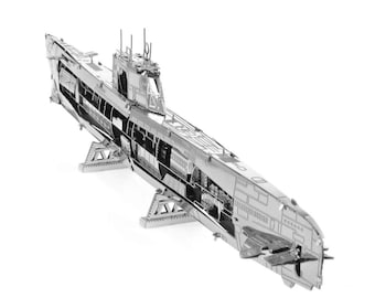 Duitse U-Boat Type XXI Submarine Craft Metal Model Kit 3d Puzzel Gadget Vaders Valentijnsdag Cadeau-idee Mannen Aarde