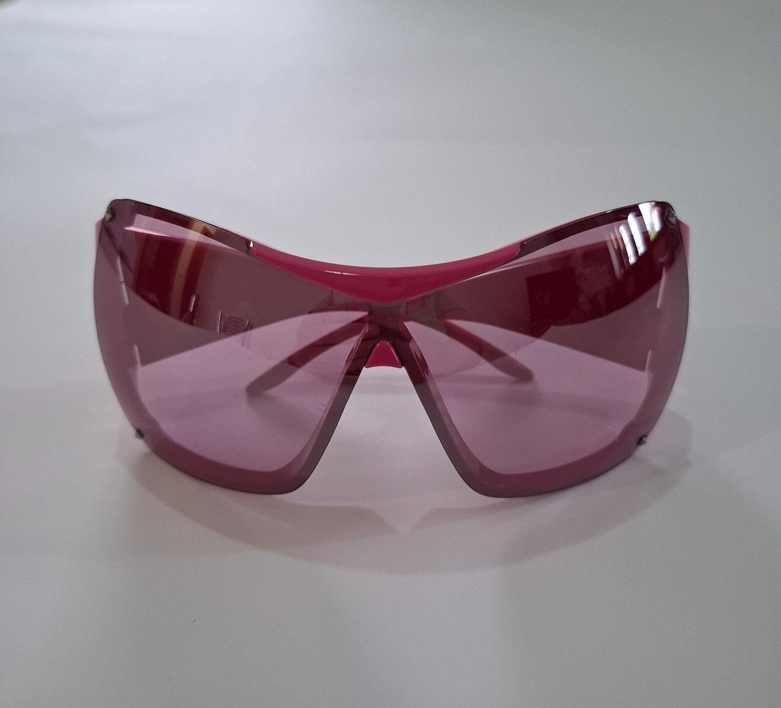 Vintage Y2K Dior Overshine 1 N5WSZ Pink Shield Sunglasses  display picture 2