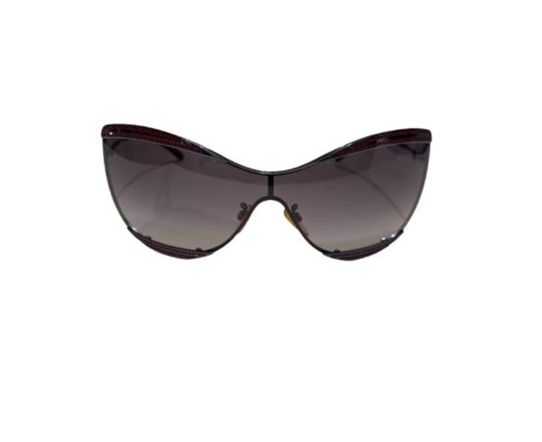 Y2K 2000s Jean Paul Gaultier Shield Sunglasses 036s Blue Gunmetal
