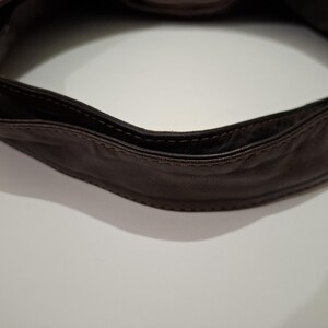 Vintage Valentino Garavani Hobo Brown Handbag with Bow image 10