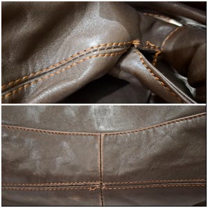 Vintage Valentino Garavani Hobo Brown Handbag with Bow image 15
