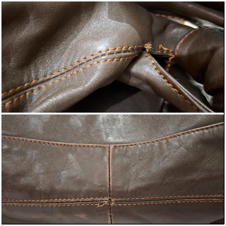 Vintage Valentino Garavani Hobo Brown Handbag with Bow image 15