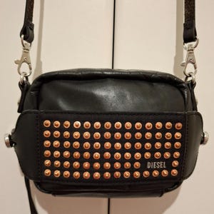 y2k】DIESEL handbag shoulderbag studs バッグ archive diesel studs