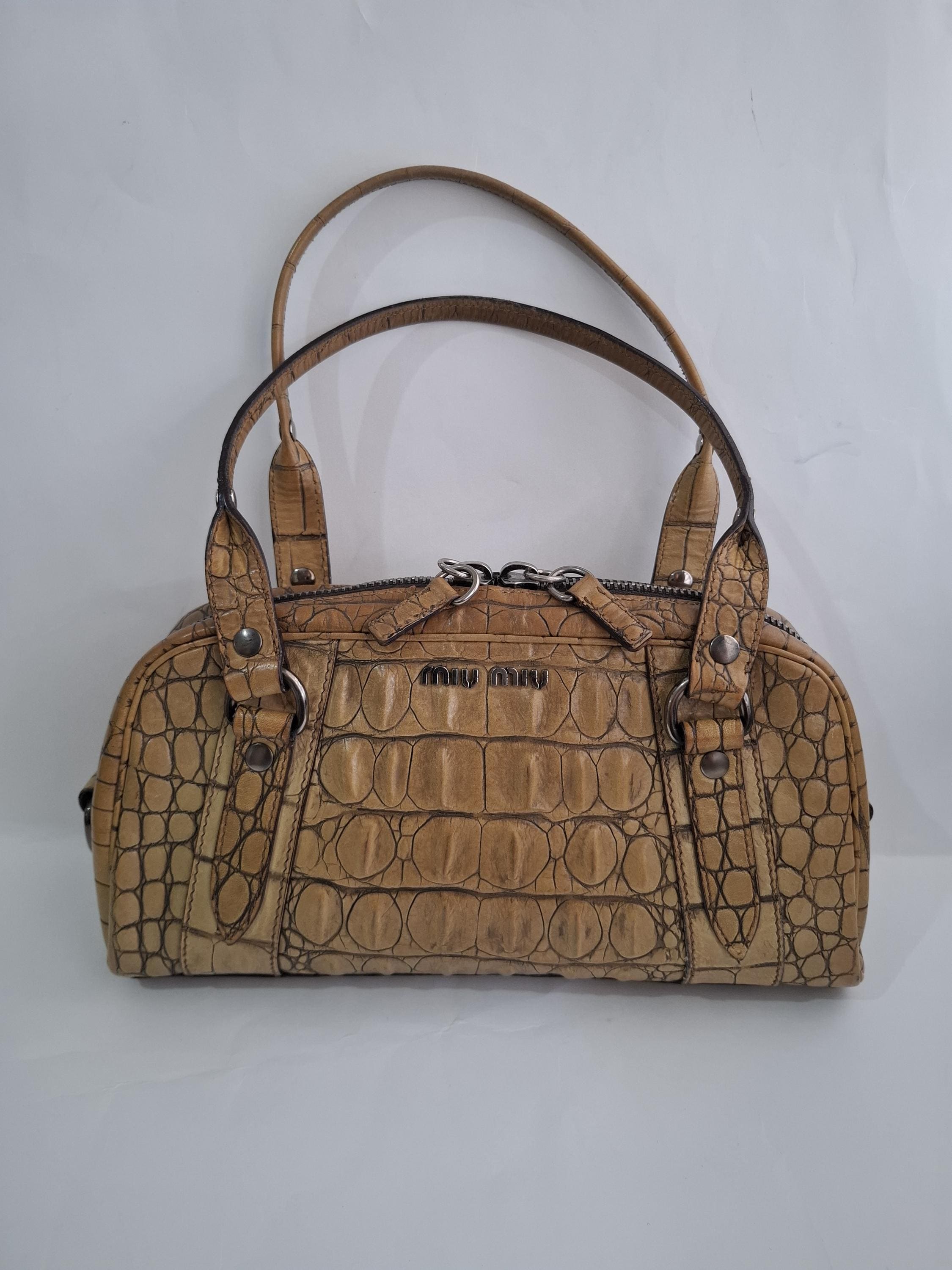 Vintage Miu Miu Brown Bag - Etsy
