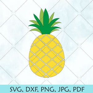 Pineapple SVG / Pineapple Silhouette / Pineapple Vector / Pineapple Clip art / Cricut Brother silhouette cut file