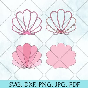 Seashells SVG / Shells  SVG / Sea Shells Vector / Beach Shells png / Cut File for Cricut Silhouette and Brother