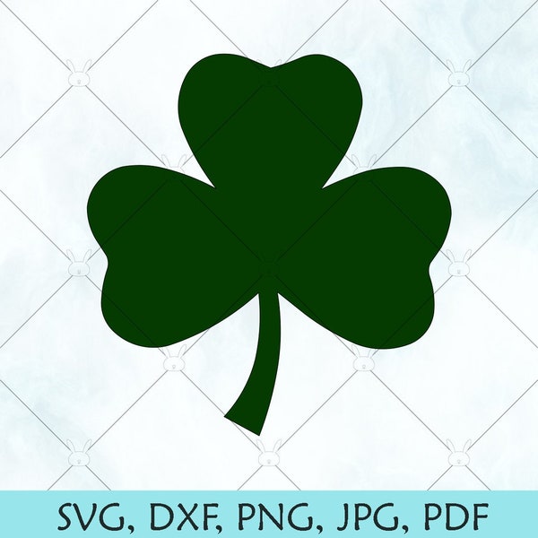 Clover SVG / St. Patrick's Day SVG / 3 Three Leaf clover / 3 leaf clover Vector / Green Clover / Cut file for Cricut, Silhouette and Brother