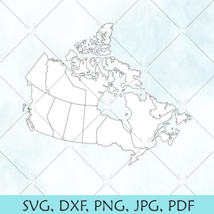 Canada Map SVG / Canada SVG / Canadian Provinces map Vector / Oh Canada png / Cut File for Cricut Silhouette and Brother