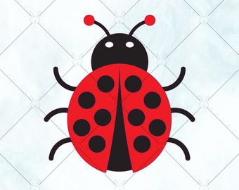 Ladybug SVG / Lady Bug SVG / Ladybug Silhouette / Cute Ladybug Vector / svg Files for Cricut and Brother