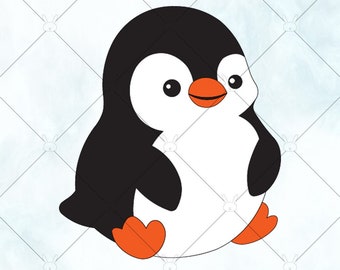 Penguin SVG / Baby Penguin SVG / Penguin Silhouette / Penguin Vector / Baby Penguin Svg / svg Files for Cricut and Brother