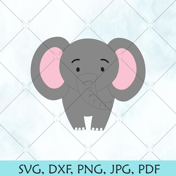 Download Elephant Svg Baby Elephant Silhouette Elephant Vector Etsy