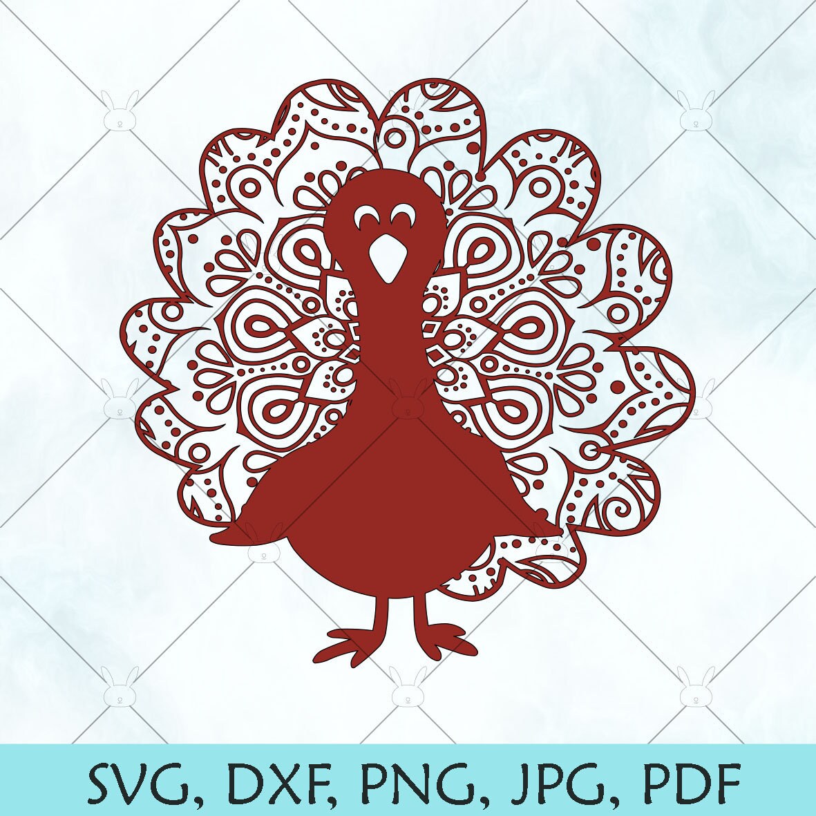 Turkey mandala SVG / Thanksgiving SVG / Turkey Zentangle | Etsy