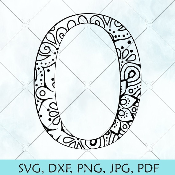 Download O Mandala Letter Svg Monogram Mandala O Svg Letter O Svg Etsy
