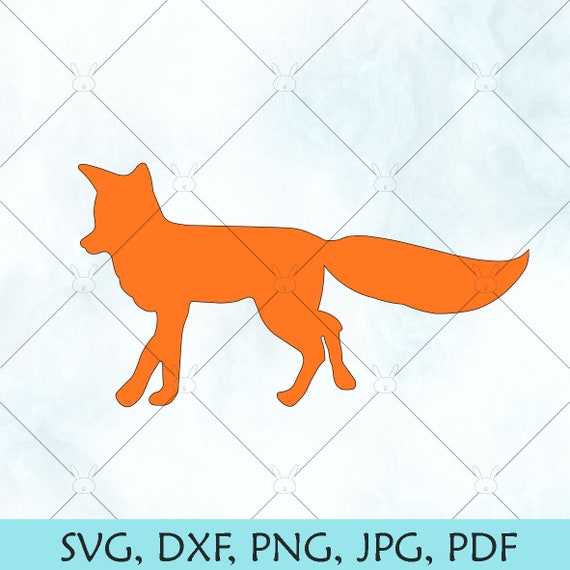 fox svg fox outline svg fox silhouette svg fox for etsy fox outline