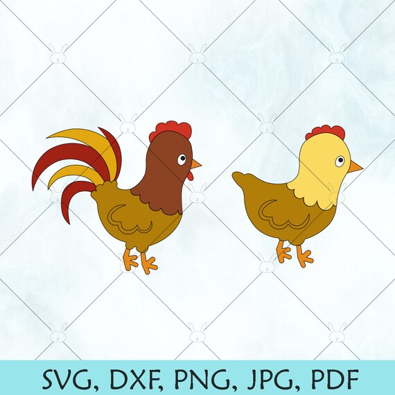 Download Chicken Svg Rooster Svg Chicken Rooster Silhouette Etsy
