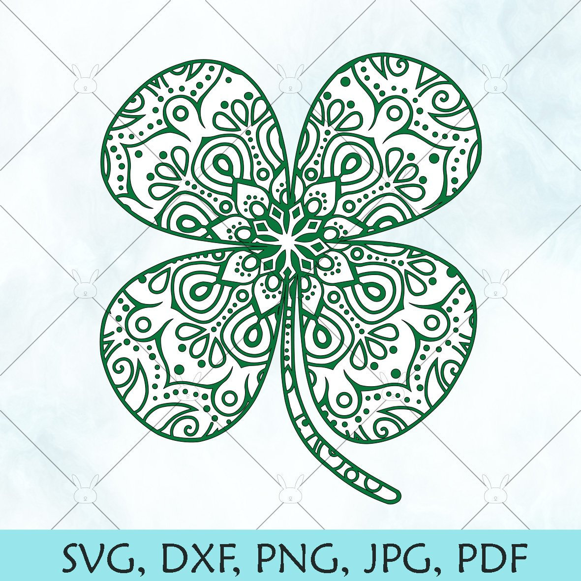 Download Four Leaf Clover Mandala Svg St Patrick S Day Svg Download Luck Of The Irish Vector Green