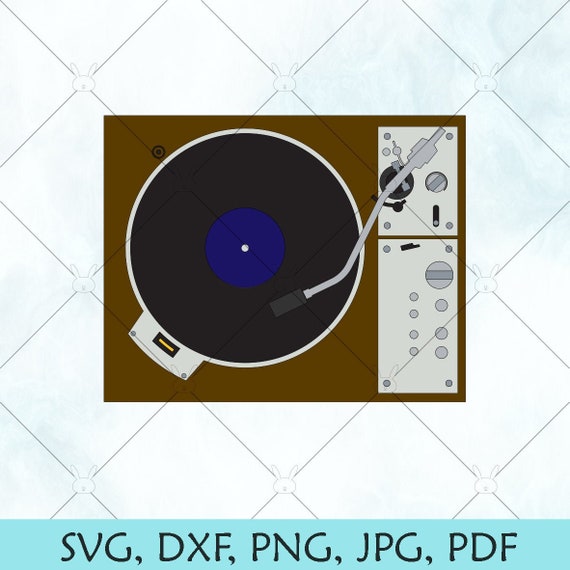 Download Record Player Svg Vintage Vinyl Svg Music Vector Turn Etsy