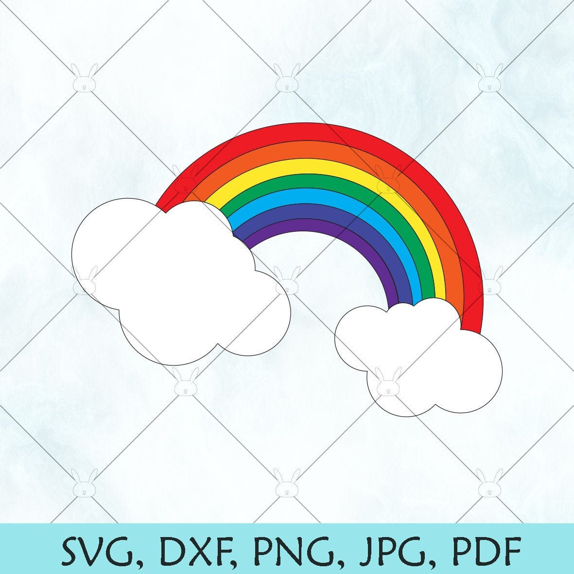 Download Rainbow SVG / Clouds SVG / Rainbow Silhouette / Rainbow ...