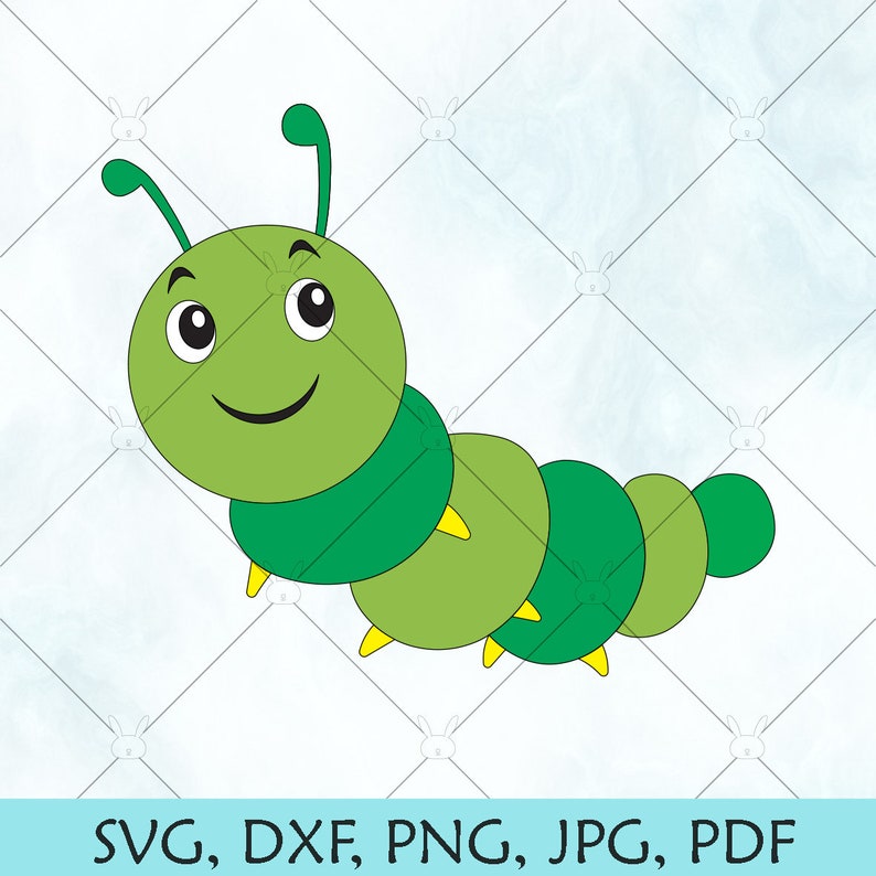 Buy Caterpillar SVG / Cute Caterpillar SVG / Spring Time SVG / Online