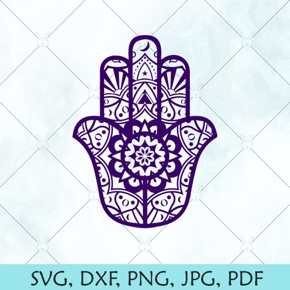 Download Hamsa Mandala Svg Yoga Hand Cut File Mandala Silhouette Etsy PSD Mockup Templates