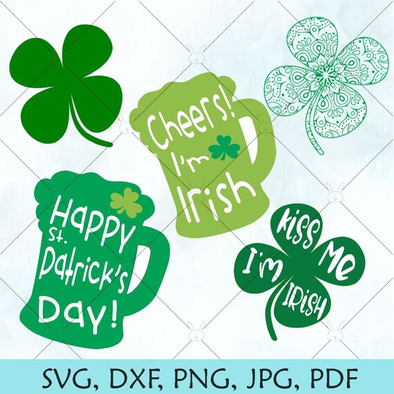 Four Leaf Clover Mandala Svg St Patrick S Day Svg Etsy