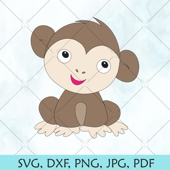 Download Little Monkey Svg Monkey Boy Svg Monkey Silhouette Etsy