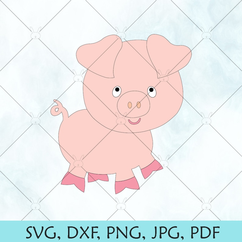 Download Baby Pig SVG / Pig SVG / Baby Pig Silhouette / Pig Vector ...