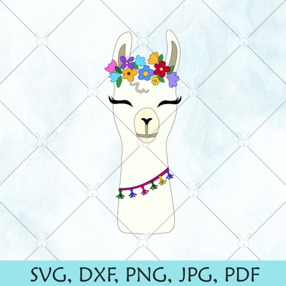 Download Llama Svg Cute Llama Cut File Llama Clipart Lama Vector Etsy