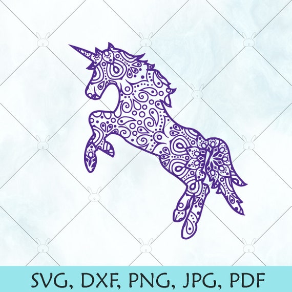 Unicorn Mandala Svg Unicorn Print Design Svg Download Etsy