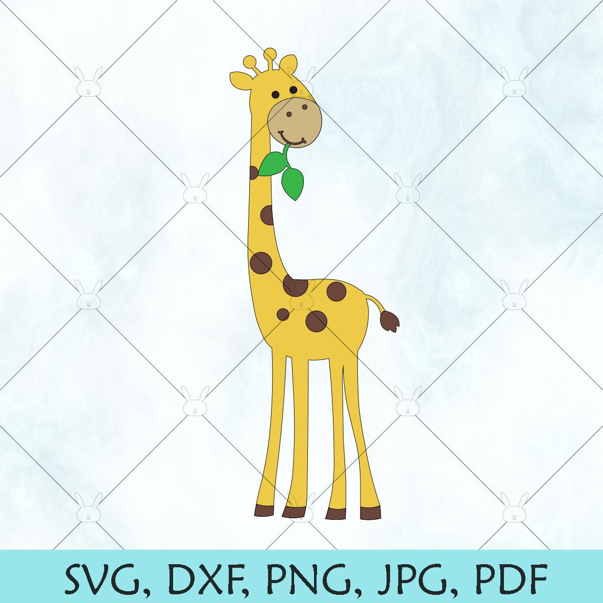 Download Giraffe Svg Baby Giraffe Svg Cute Giraffe Silhouette Etsy