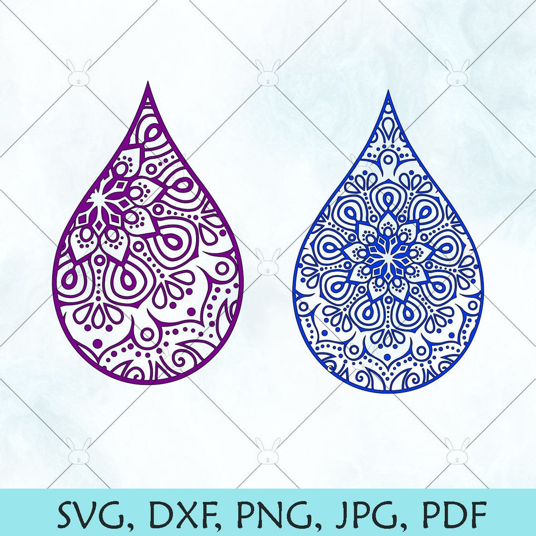 Essential Oil Drop Mandala SVG / Oil Drop Design SVG / Water