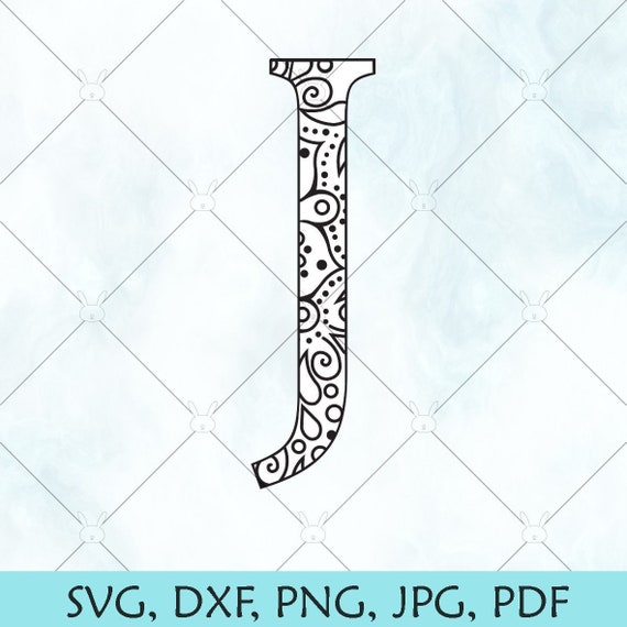 Download J Mandala Letter Svg Monogram Mandala J Svg Letter J Svg Etsy