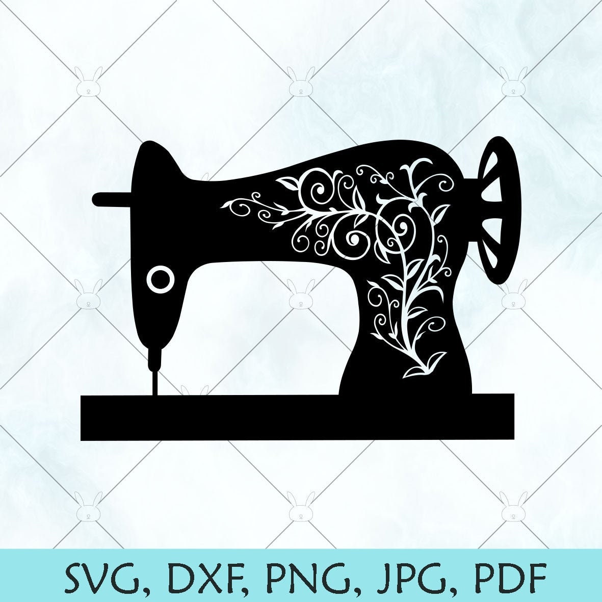 Vintage Sewing Machine Vector