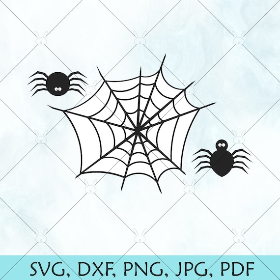 Spiders and Spider Web SVG Files for Silhouette Cameo and 