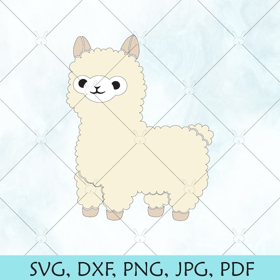 Download Llama Svg Cute Llama Cut File Little Llama Clipart Lama Etsy