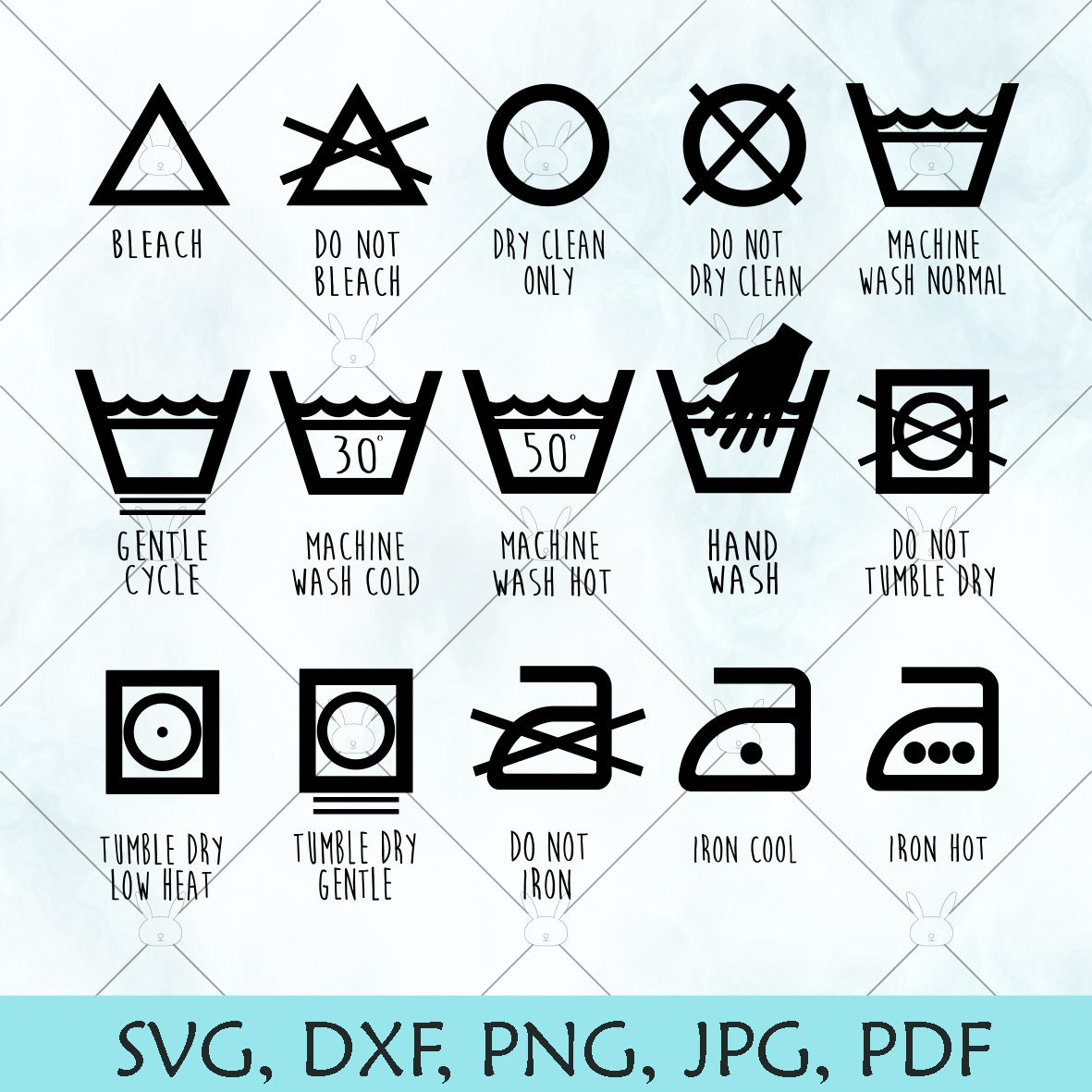 Care instructions, clothing, dry, laundry, symbols, tumble, washing icon -  Download on Iconfinder