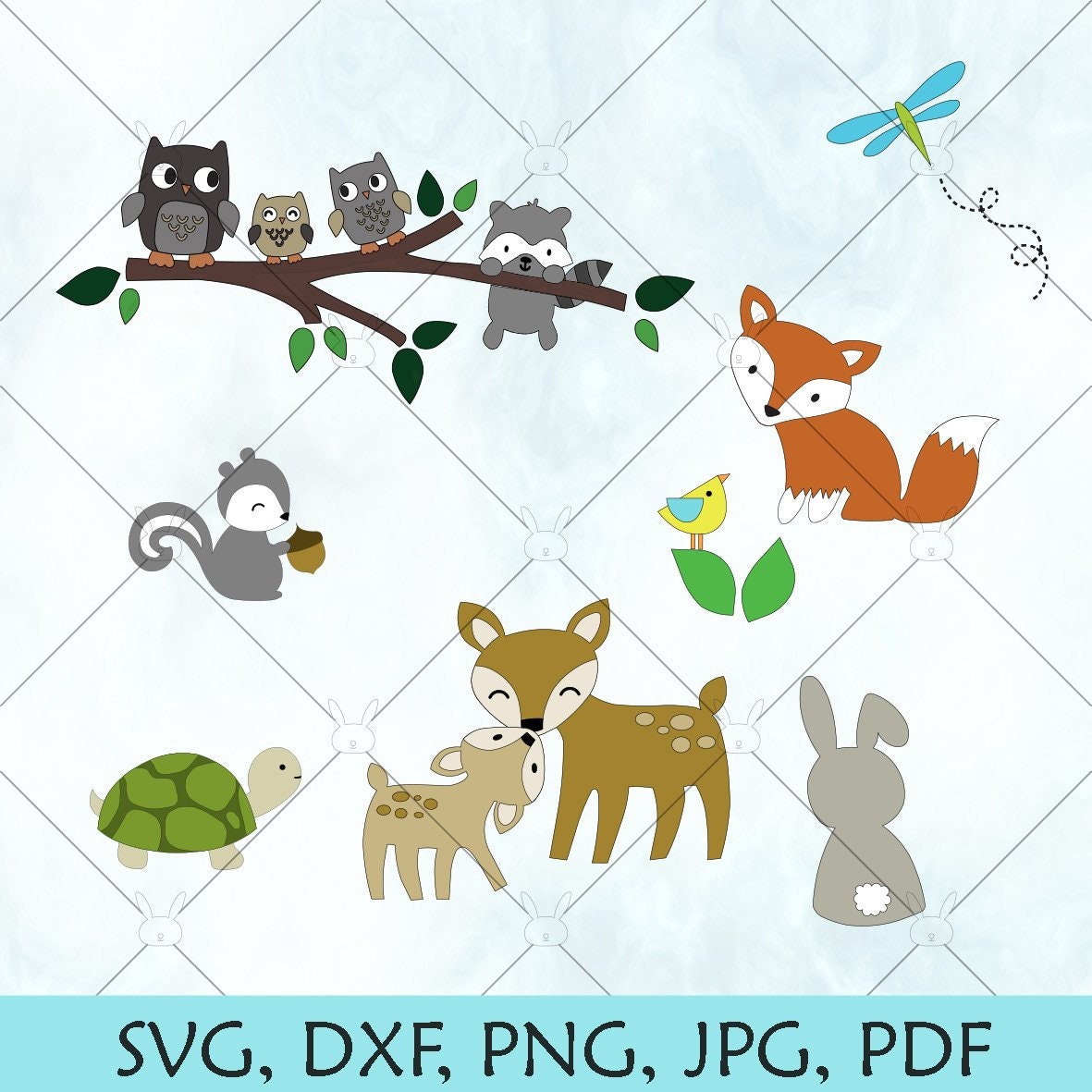 Free Free 214 Woodland Friends Svg SVG PNG EPS DXF File