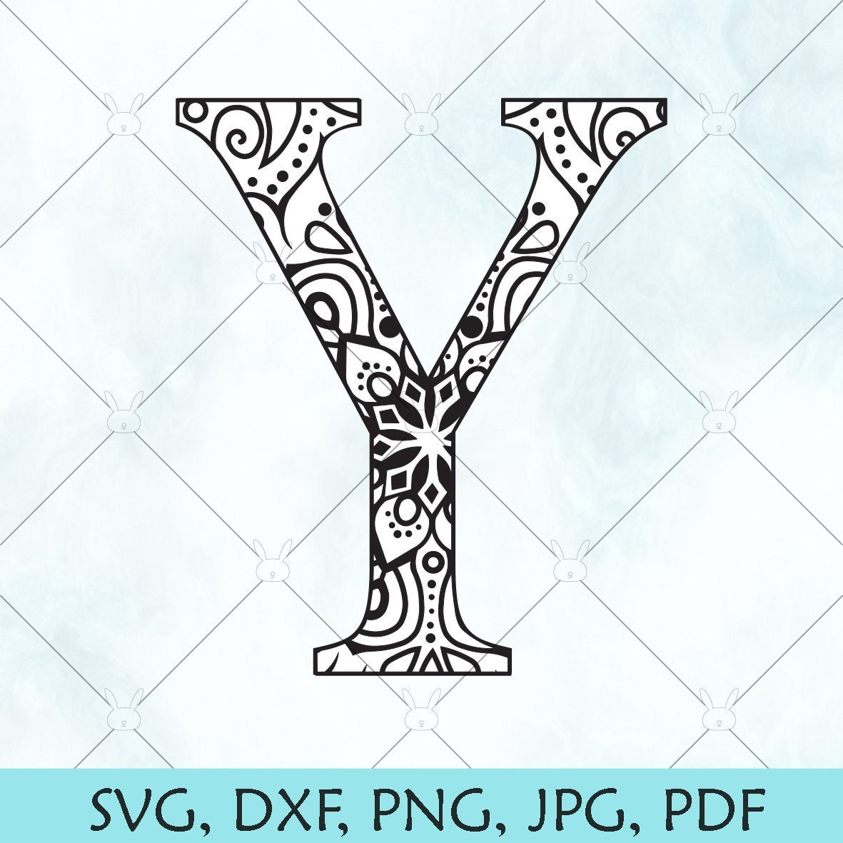Download Y Mandala Letter Svg Monogram Mandala Y Svg Letter Y Svg Etsy