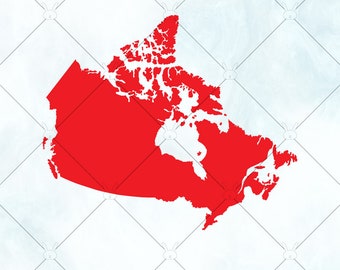 Kanada Flagge Karte SVG / Kanada SVG / kanadische Karte Vektor / Oh Kanada Png / Kanada Tag geschnitten Datei für Cricut Silhouette und Bruder